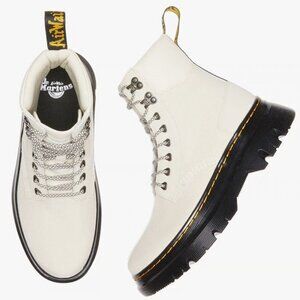 $150 NIB Dr. Martens Tarik Parchment Beige Utility Boots Women 10 Men 9 30823292